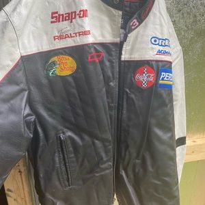 Wilson Leather men black and white jacket